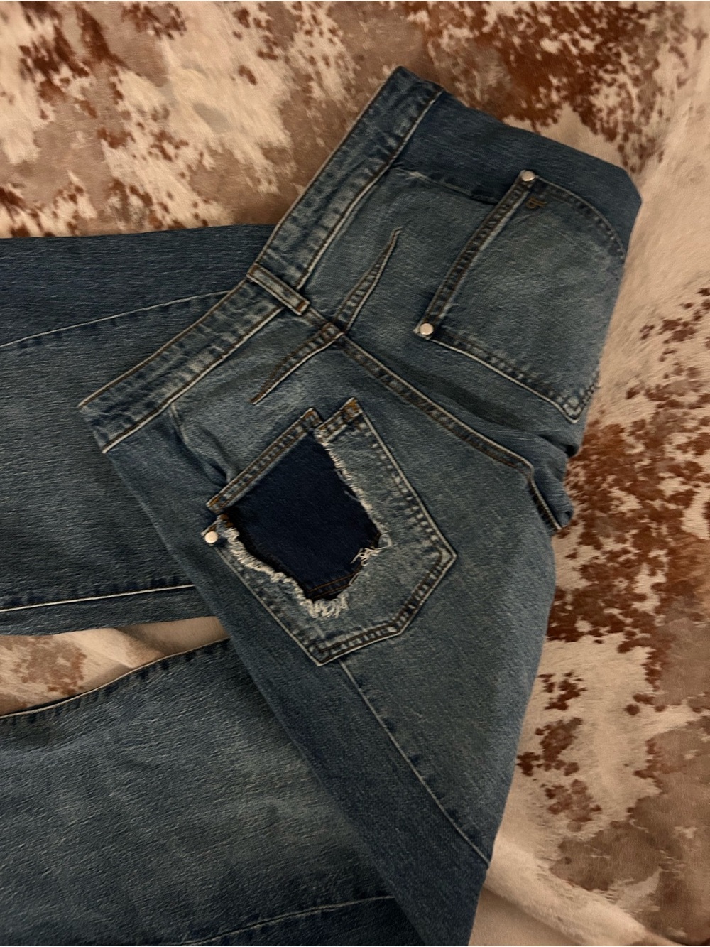 Anthropologie Pilcro The Darien Paneled Wide Leg Flare Jeans - Picture 5 of 5
